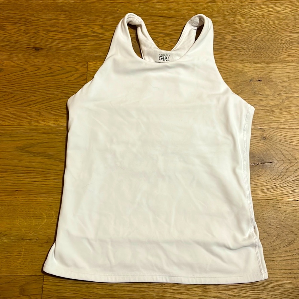 White athleta girl tank